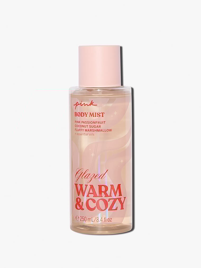 Victoria's Secret, Body Fragrance GLAZED Body Mist, GLAZED Warm & Cozy, onModelFront, 1 of 2