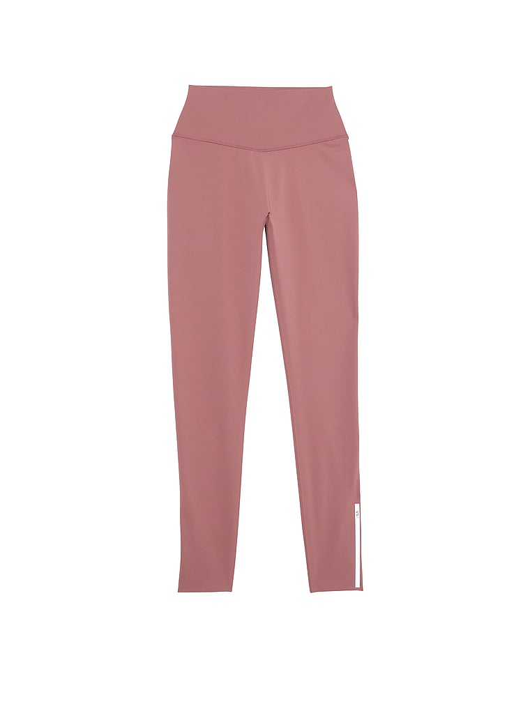 Legging Crop De Sport Victoria's Secret VSX - Noir Avec Logo Rose, Taille S