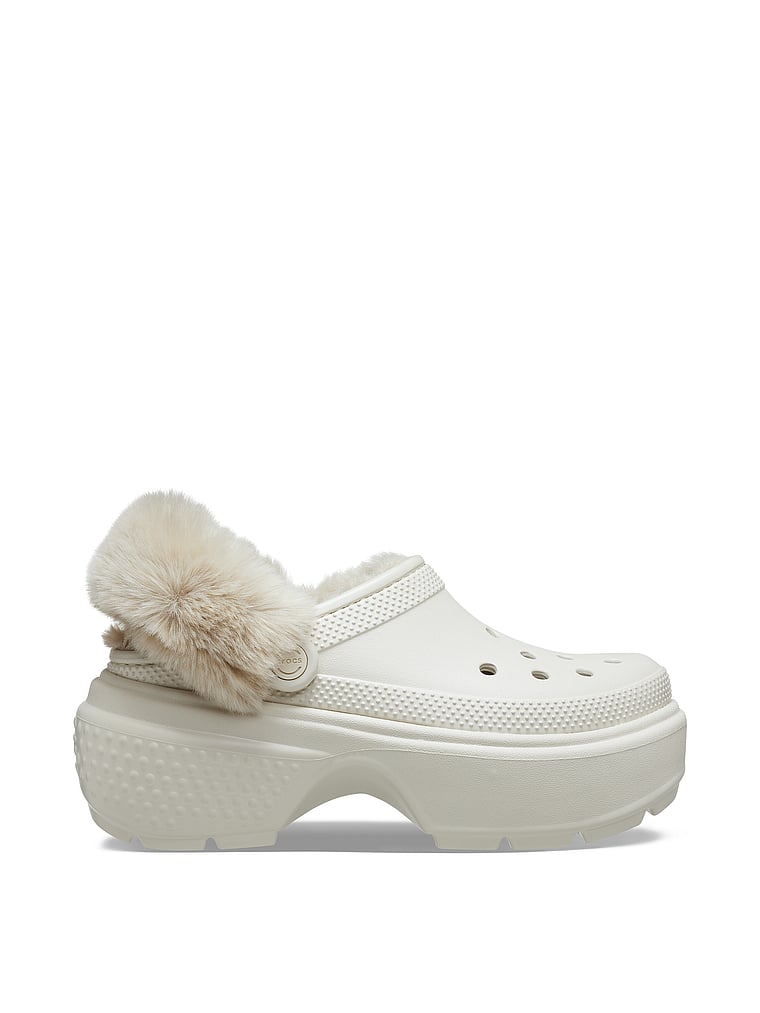 Crocs Stomp Lined Clogs, Stucco, onModelFront, 1 of 5