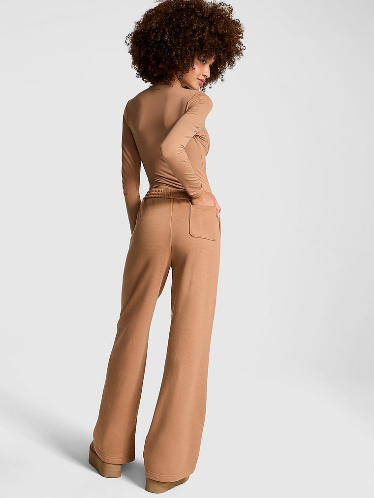 Ivy Fleece Wide-Leg Sweatpants