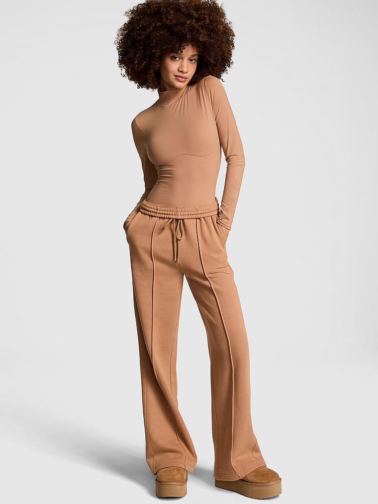 Ivy Fleece Wide-Leg Sweatpants