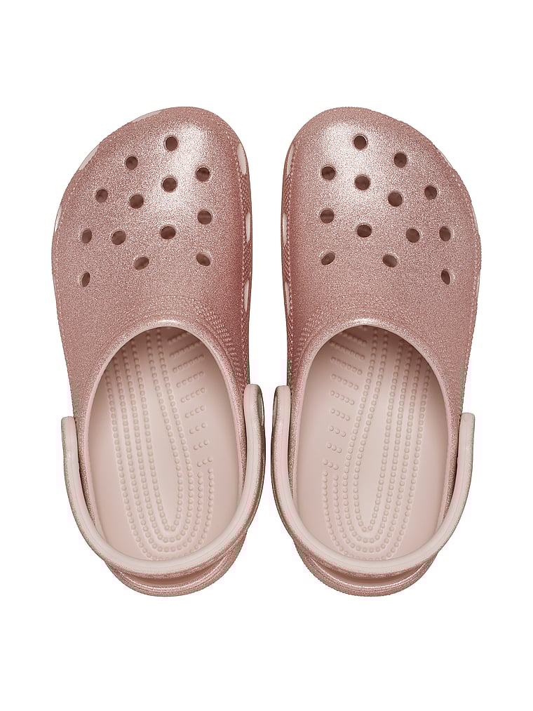 Crocs Classic Glitter Clogs, Quartz, detail, 3 of 3