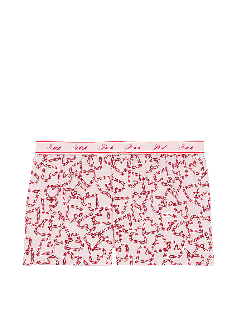candy cane stripe pajama set | red + pink