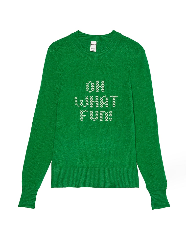 Collegiate Knit Crewneck Sweater