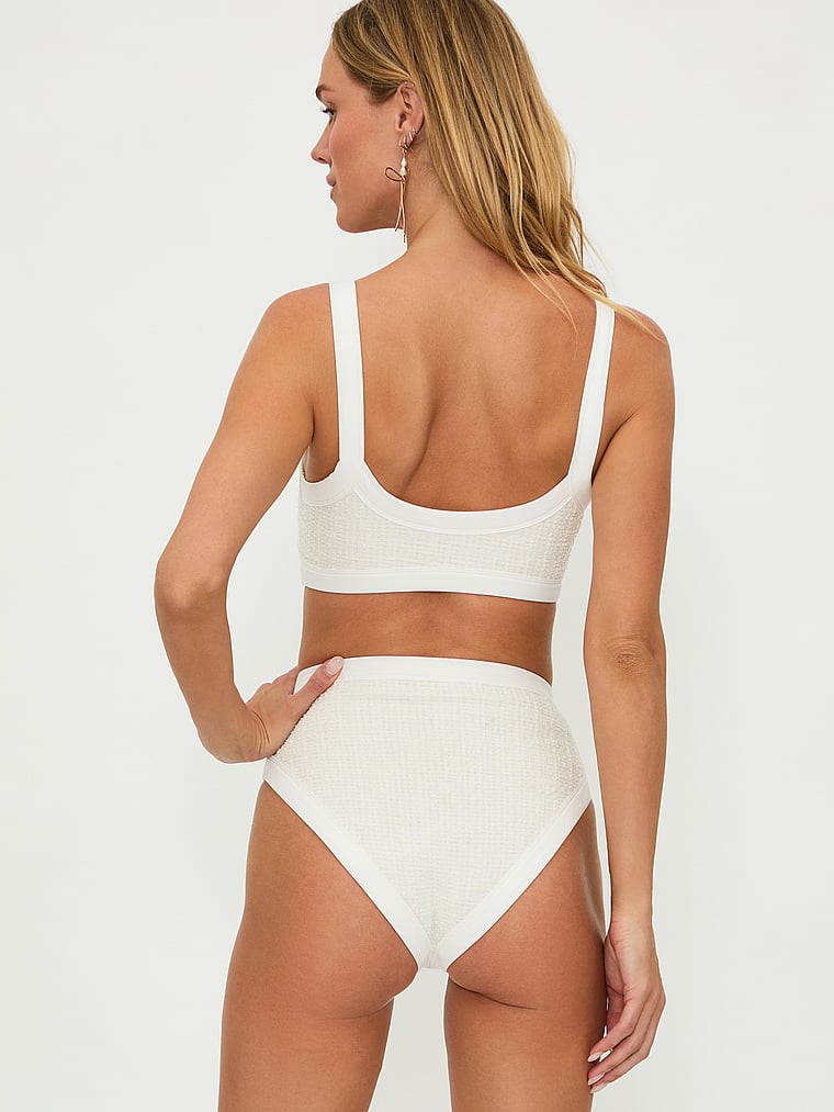 Victoria's Secret, Beach Riot Muriel Bikini Bottom, I Do Ivory, onModelBack, 2 of 3