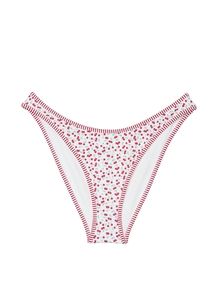 PINK by Frankies Bikinis Golden Hour Bikini Bottom, Cherry Candy, offModelFront, 3 of 3