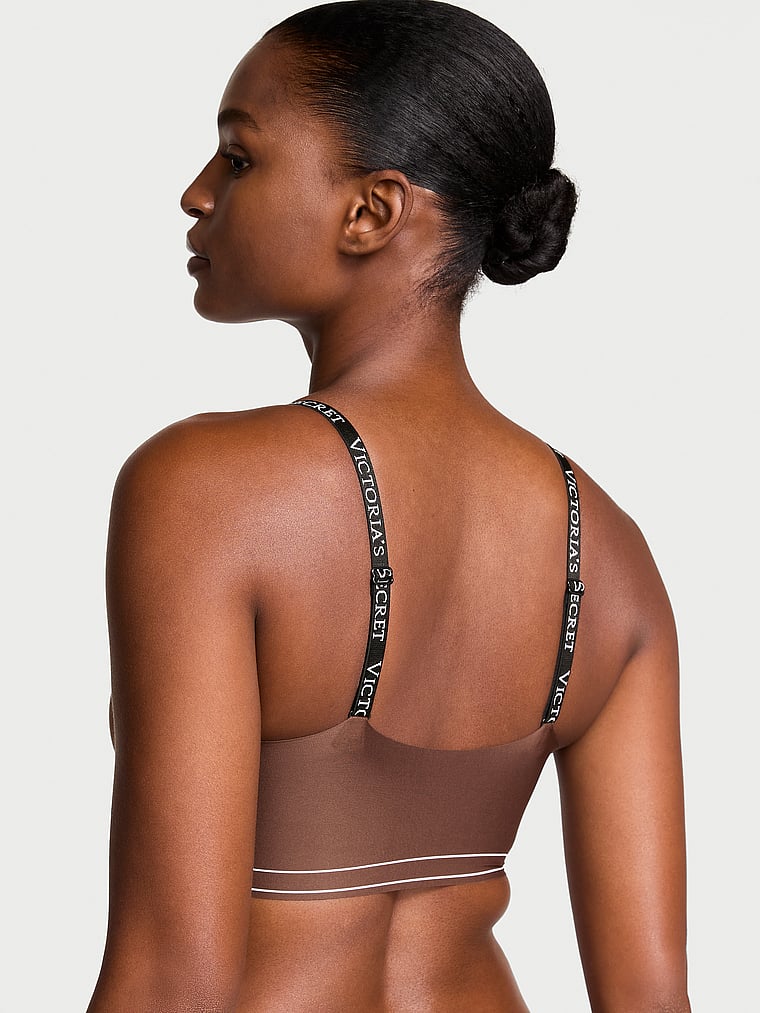 Victoria's Secret, The T-shirt Lightly Lined Comfort Bra, Ganache, onModelBack, 2 of 3 Tsheca  is 5'9" or 175cm and wears 34B or Small