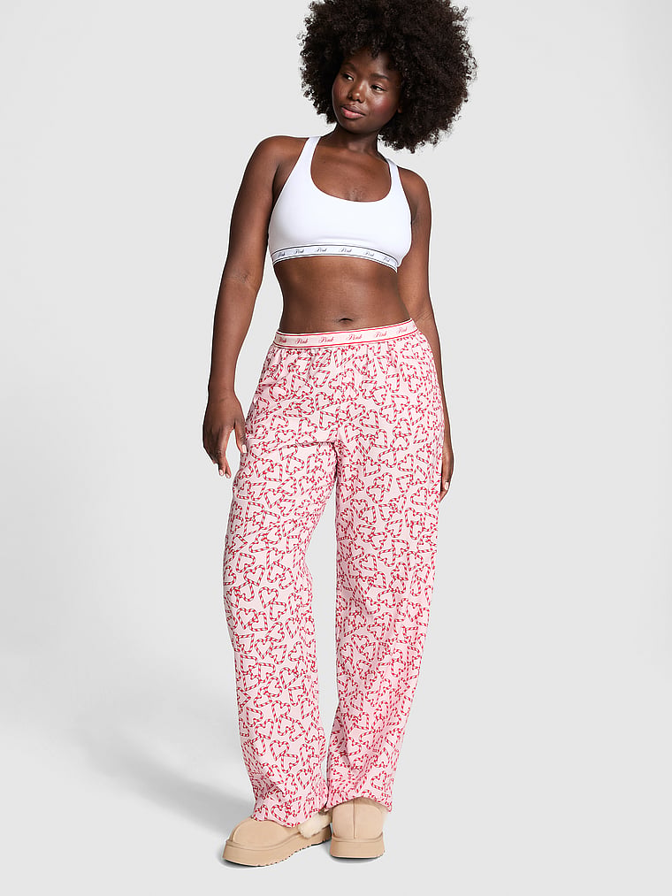 Chemise De Nuit Partners En Flanelle à Carreaux Roses - Taille L - Coton