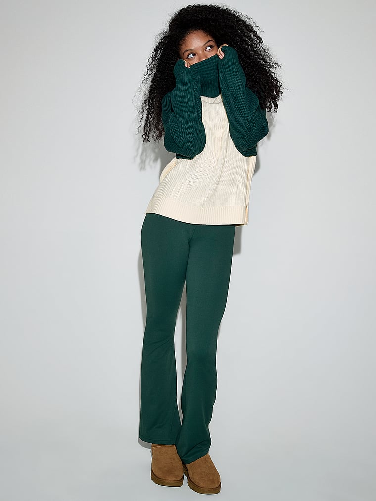 Varsity Knit Chunky Turtleneck Sweater