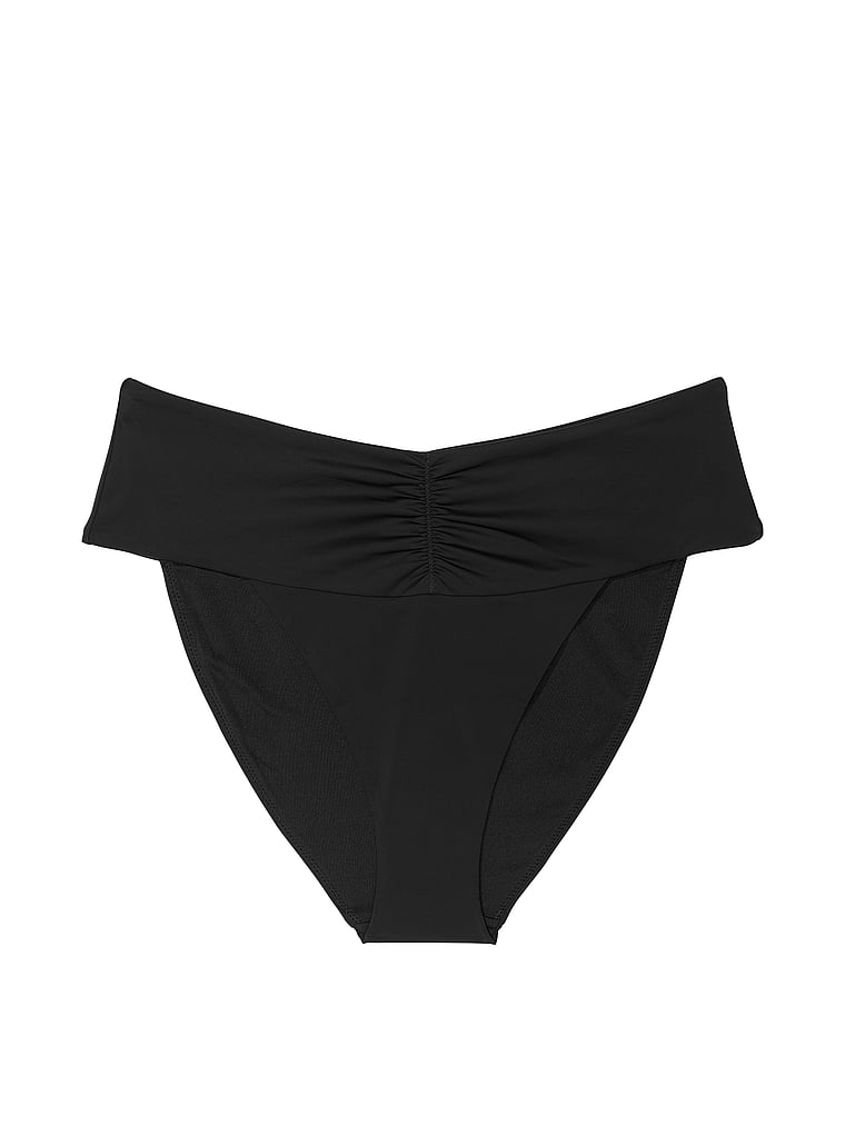 Victoria's Secret, Victoria's Secret Swim Cinched High-Waist Bikini Bottom, offModelFront, 3 of 3