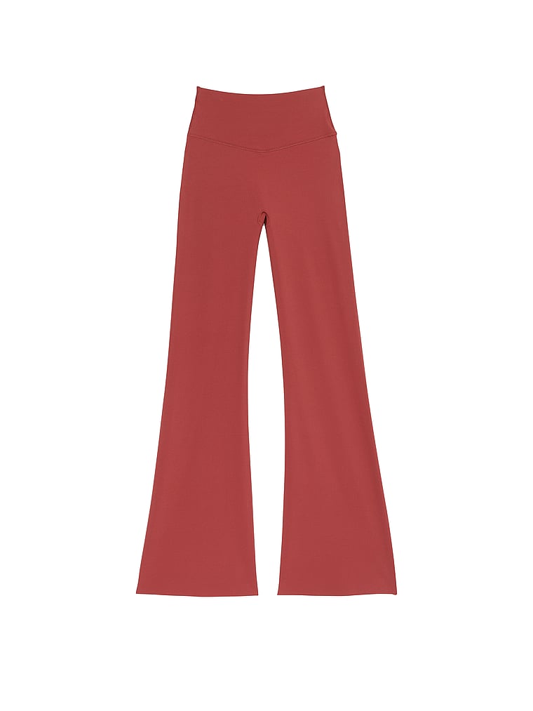 Victoria's Secret, VSX VSX Elevate™ Flare Legging, Russet, offModelFront, 3 of 4