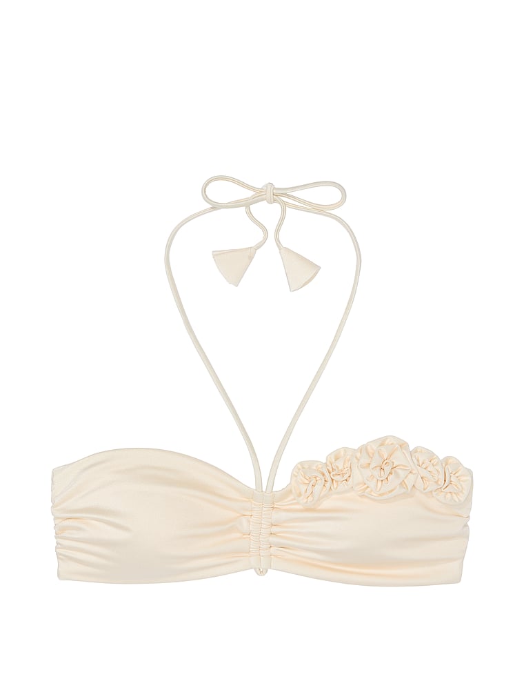Rosette Bandeau Bikini Top