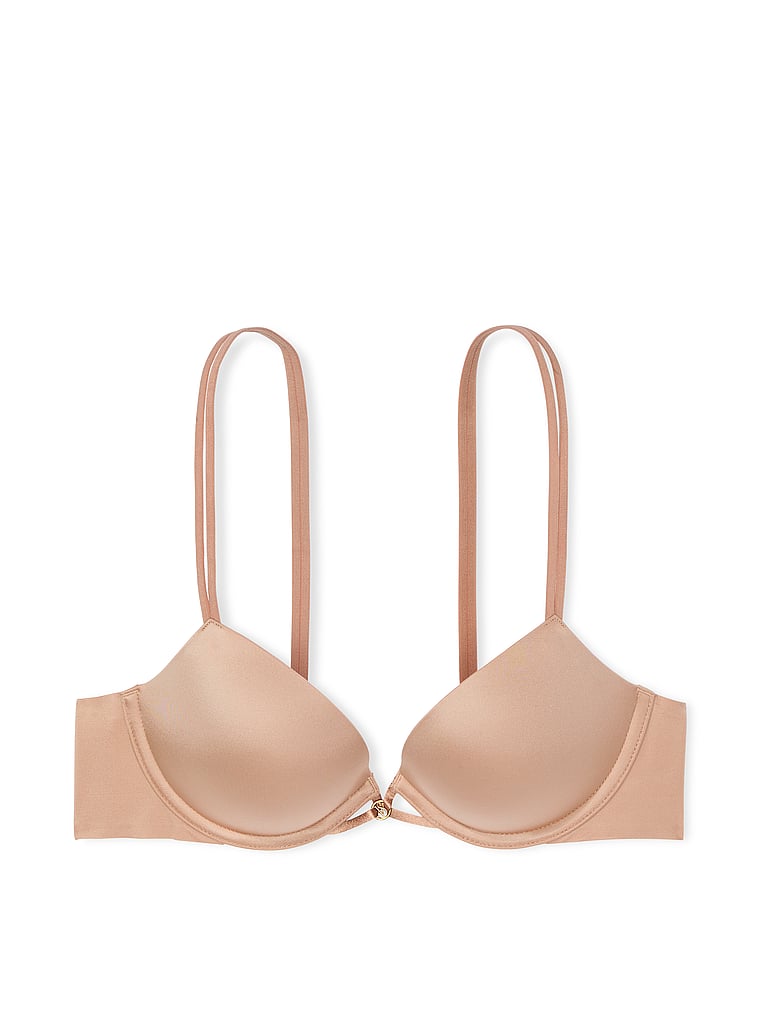 Victoria's Secret, Very Sexy Smooth Push-Up Bra, Praline, offModelFront, 3 of 3