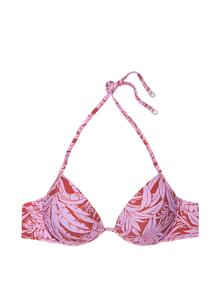 Victoria's Secret, Victoria's Secret Swim VS Archives Essential Push-Up Bikini Top, Tropical Purple, offModelFront, 3 of 3