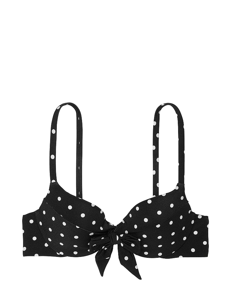 Bow Tie-Front Push-Up Bikini Top