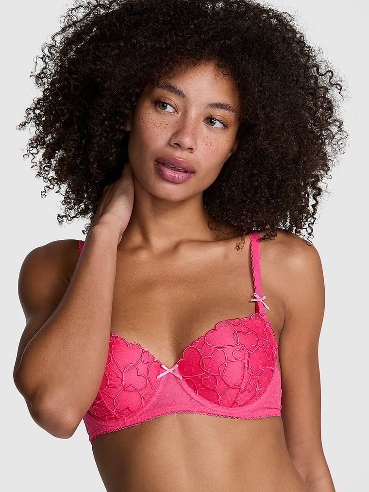 PINK Wink Lightly Lined Balconette Bra at CoolSprings Galleria in
