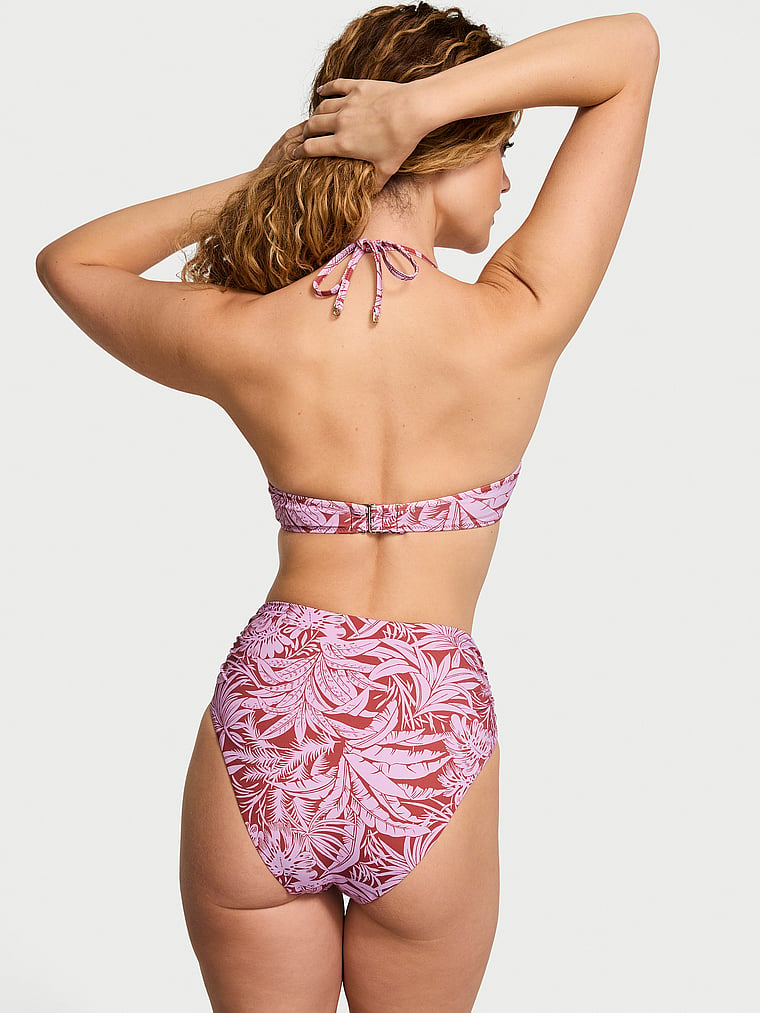 Victoria's Secret, Victoria's Secret Swim VS Archives Essential Push-Up Bikini Top, Tropical Purple, onModelBack, 2 of 3 Kiana is 5'9" and wears 34B or Small