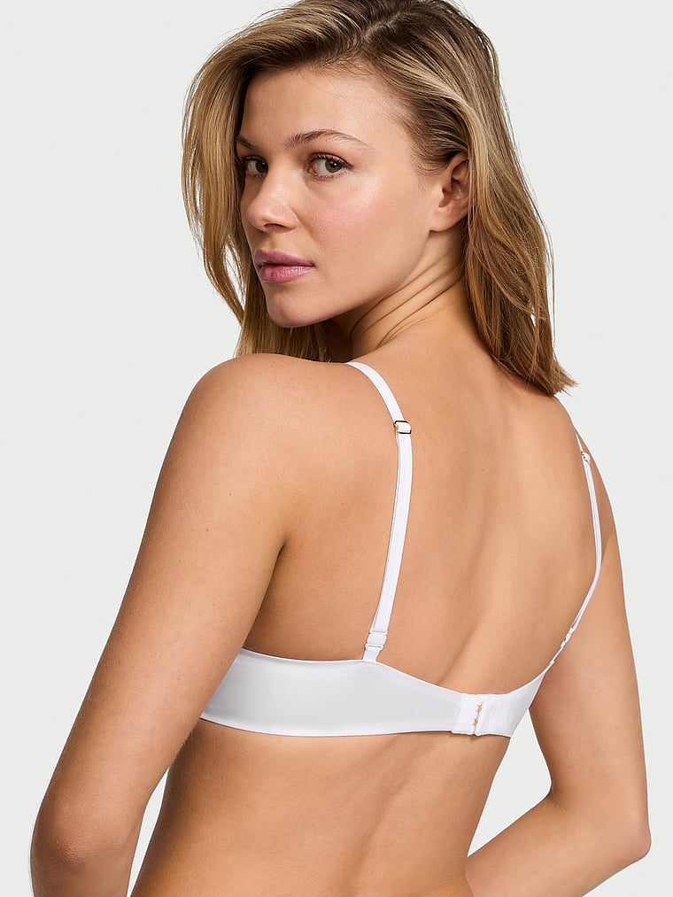 Victoria's Secret, Very Sexy Smooth Push-Up Bra, VS White, onModelBack, 2 of 3 Aga is 5'10" or 178cm and wears 32B or Small