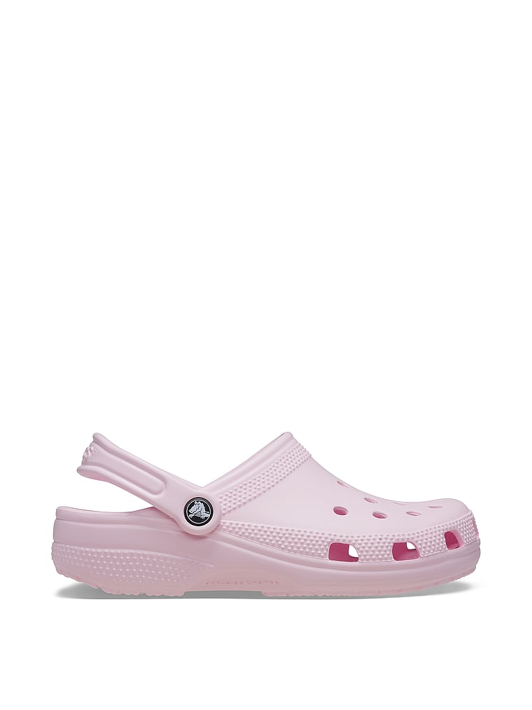 Crocs Classic Solid Clogs, Pink Milk, onModelBack, 2 of 3