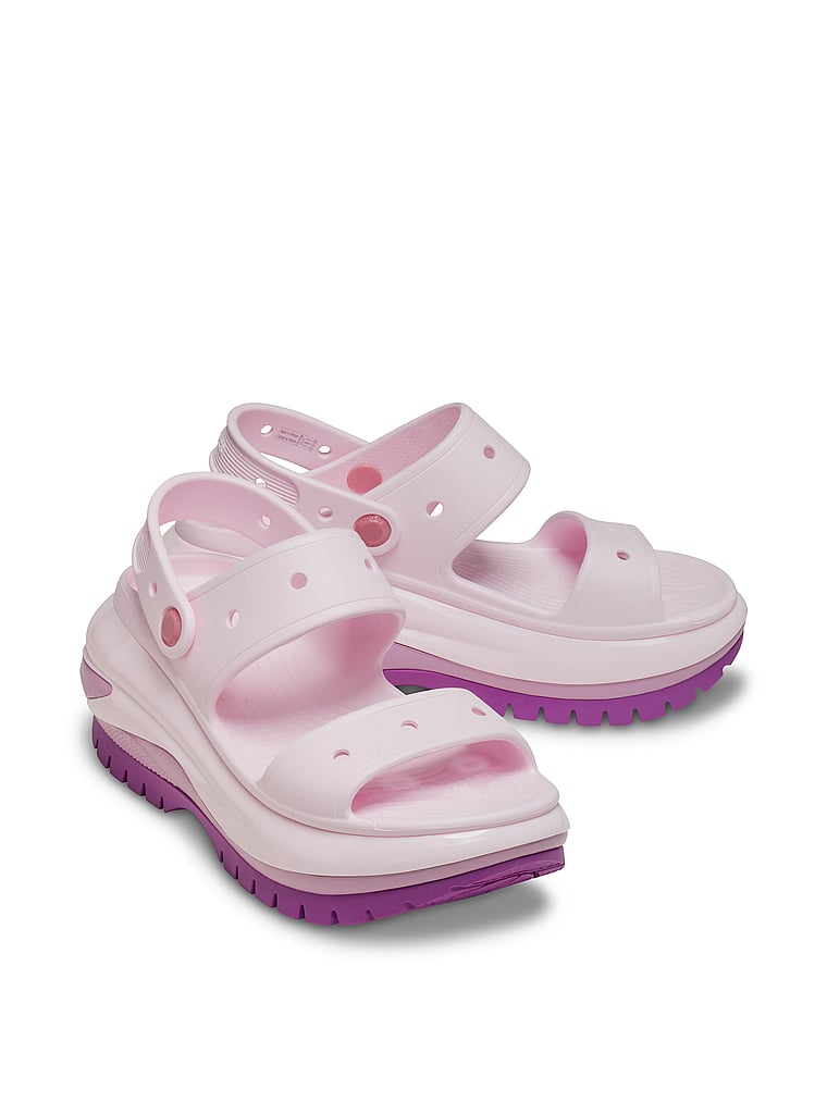 Crocs Classic Mega Crush Sandals, Hydrangea, detail, 3 of 3