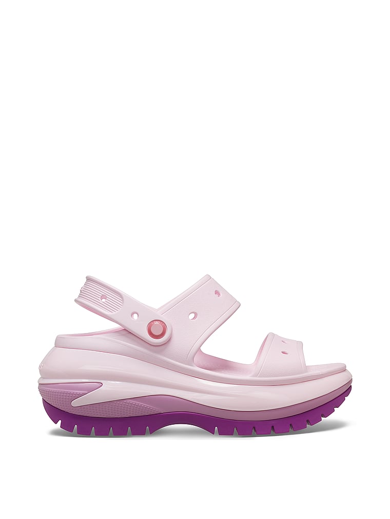 Crocs Classic Mega Crush Sandals, Hydrangea, onModelBack, 2 of 3