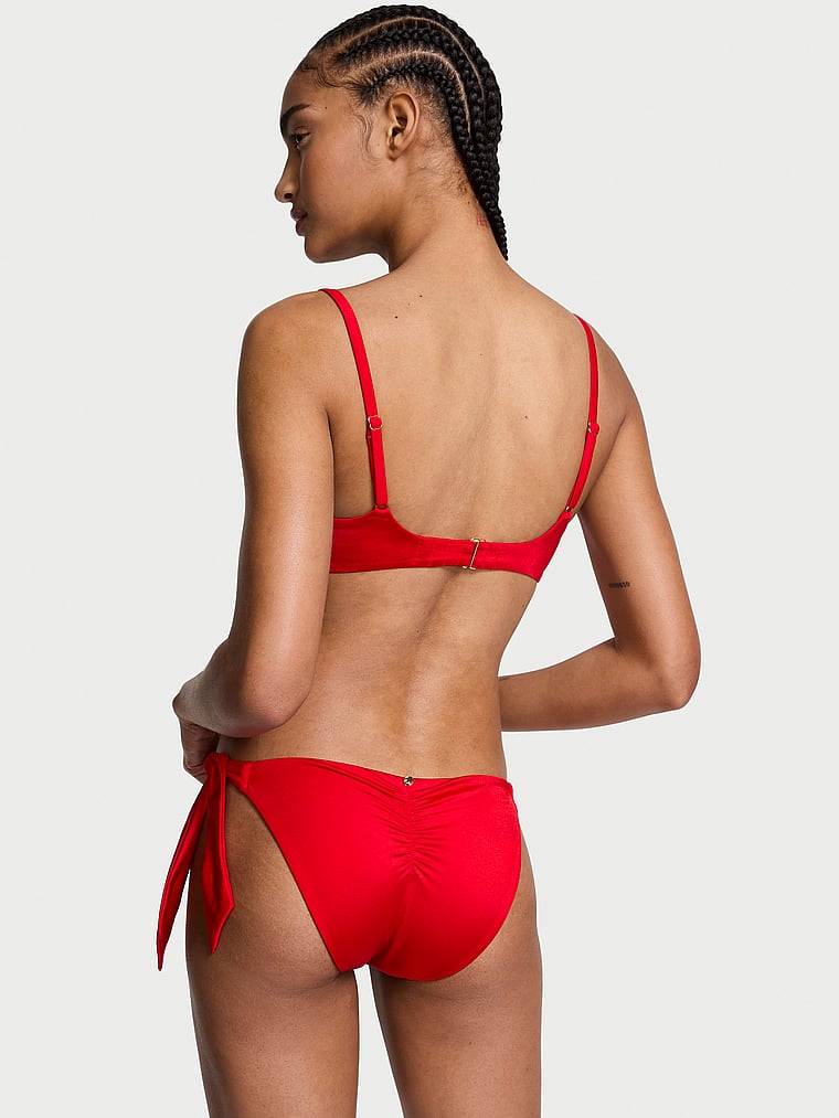 Bow Tie-Front Push-Up Bikini Top