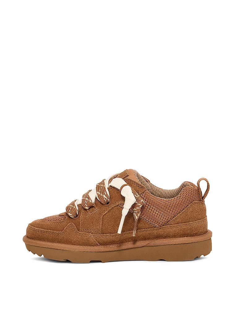 UGG® Lo Lowmel Sneaker, Chestnut, detail, 3 of 3