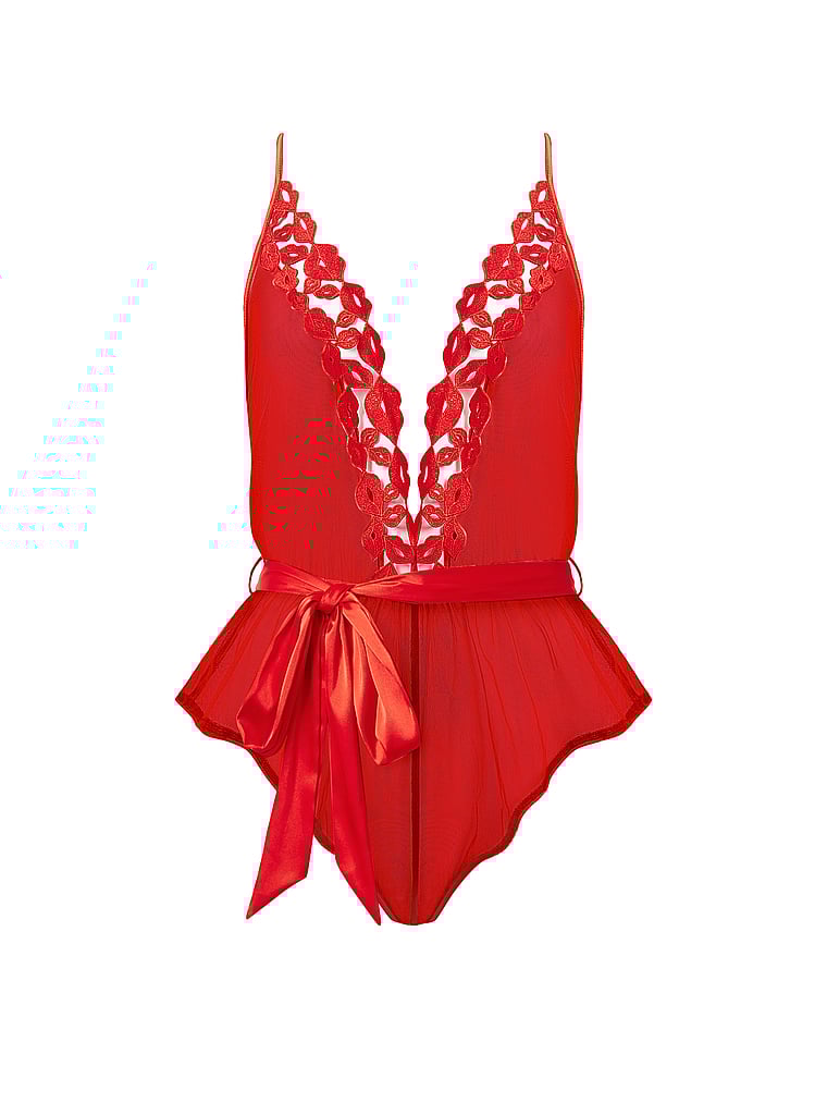 Victoria's Secret, BLUEBELLA Marian Teddy, Red, detail, 3 of 3