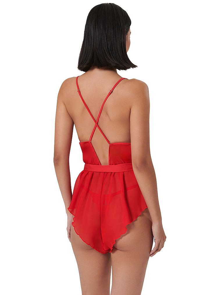 Victoria's Secret, BLUEBELLA Marian Teddy, Red, onModelBack, 2 of 3
