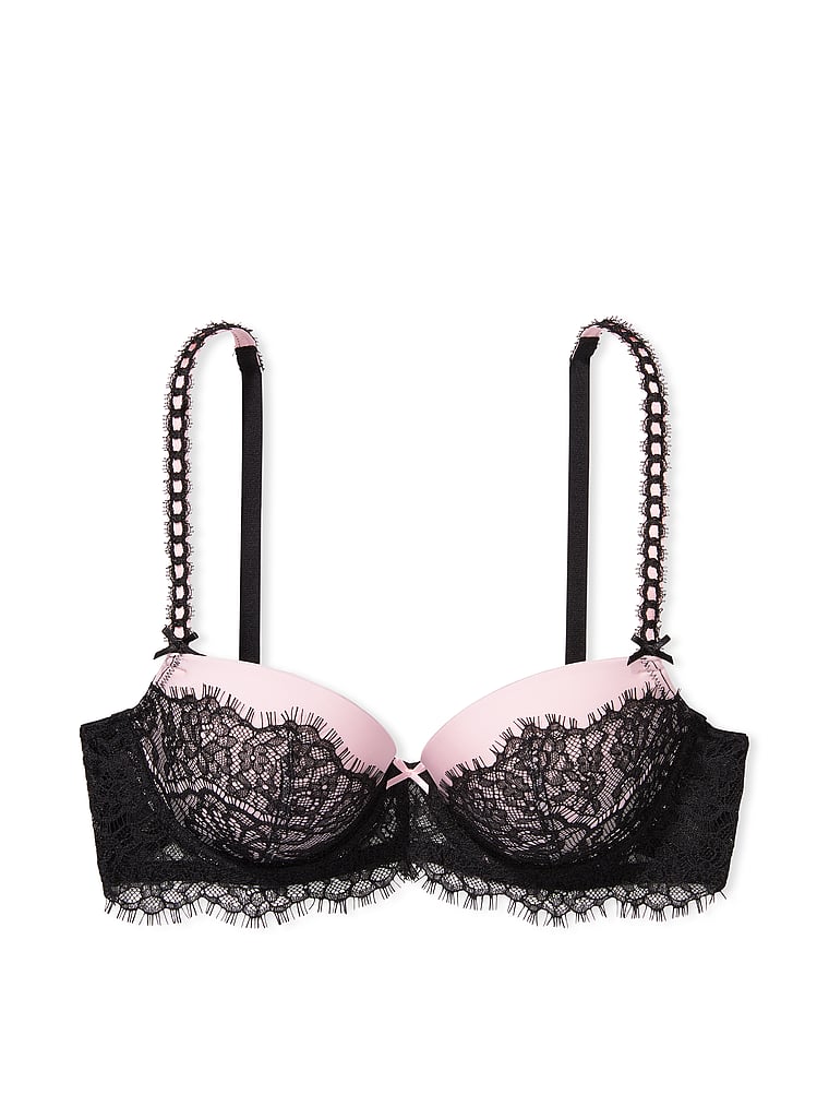 Slot Ribbon Bra Buy Lightly Lined Ribbon Slot Demi Bra, Black - Order Bras online ...
