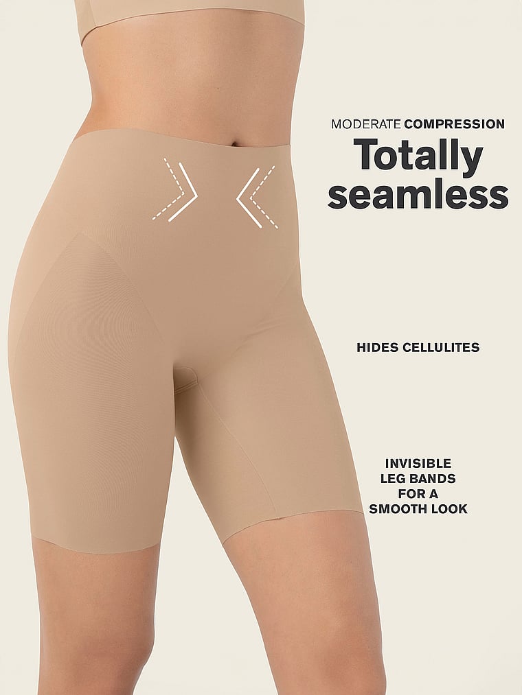 Seamless Backless Moderate Shaper Short