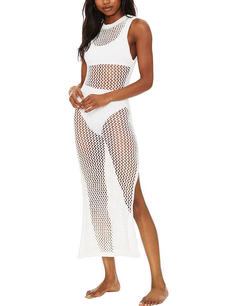 Victoria's Secret, Beach Riot Holly Dress, White, detail, 5 of 5