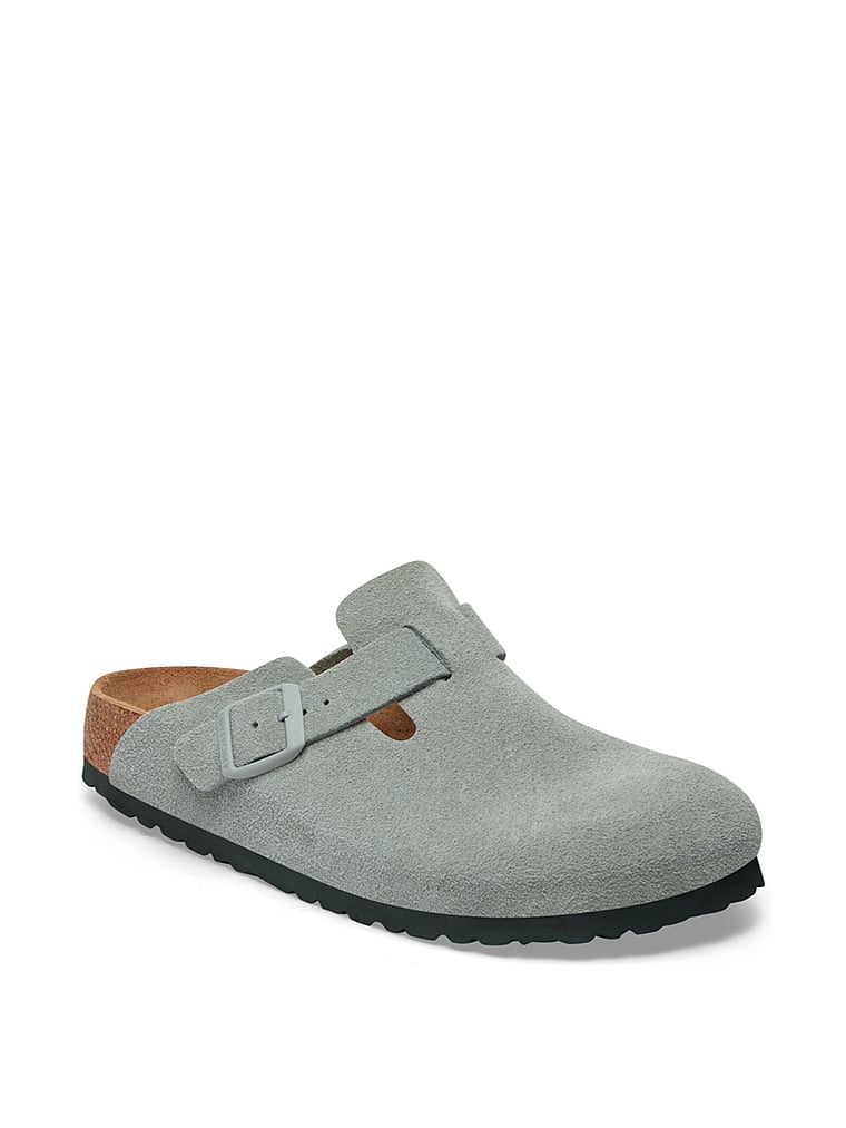 Birkenstock Boston Soft Footbed Clog, Pure Sage, onModelFront, 1 of 3