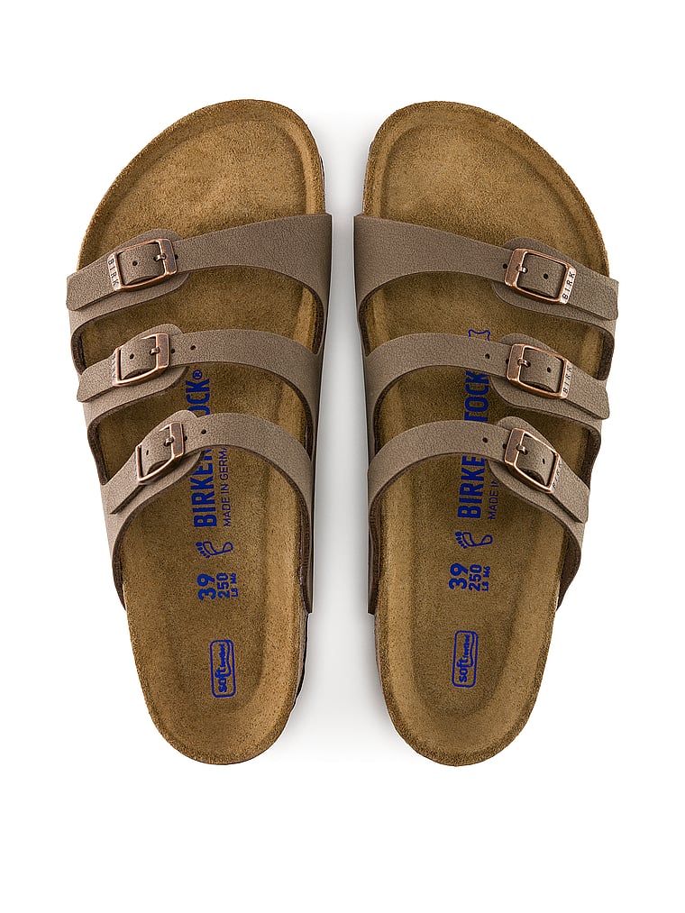 Birkenstock Florida Soft Footbed Sandal, Mocha, onModelBack, 2 of 3