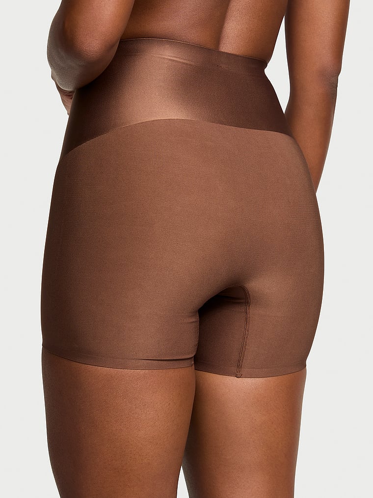 Victoria's Secret, Body by Victoria SmoothingShimmer™ Shorts, Mousse, onModelBack, 2 of 3 Tsheca  is 5'9" or 175cm and wears Small