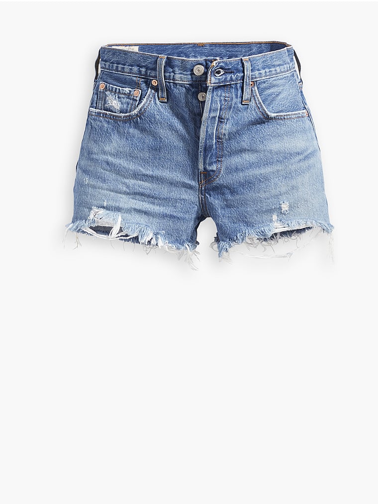 Victoria's Secret, Levi's Levi's® Women's 501® Original High-Rise Jean Shorts, Oxnard Athens Mid Short, offModelFront, 3 of 4