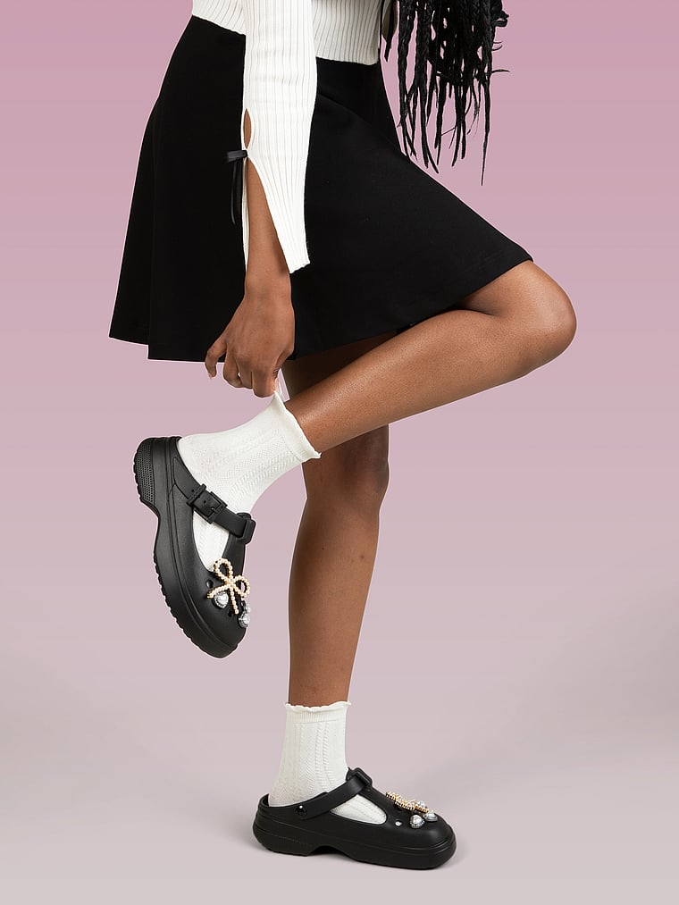 Crocs Classic Mary Jane Clog, Black, detail, 4 of 4