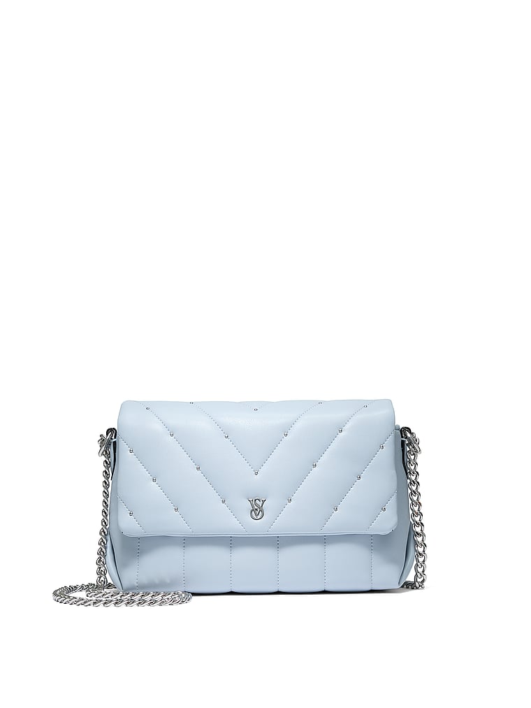 Victoria's Secret, Victoria's Secret Medium Crossbody Bag, Adrift Blue, onModelFront, 2 of 4