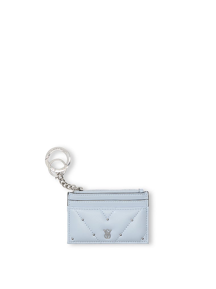 Victoria's Secret, Victoria's Secret Card Holder Keychain, Adrift Blue, onModelFront, 1 of 3