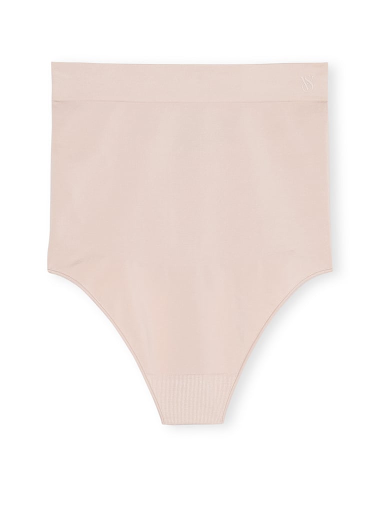 Victoria's Secret, Victoria's Secret Shapewear by Victoria SeamlessShaping™ High-Waist Thong Panty, Glaze, offModelFront, 3 of 4
