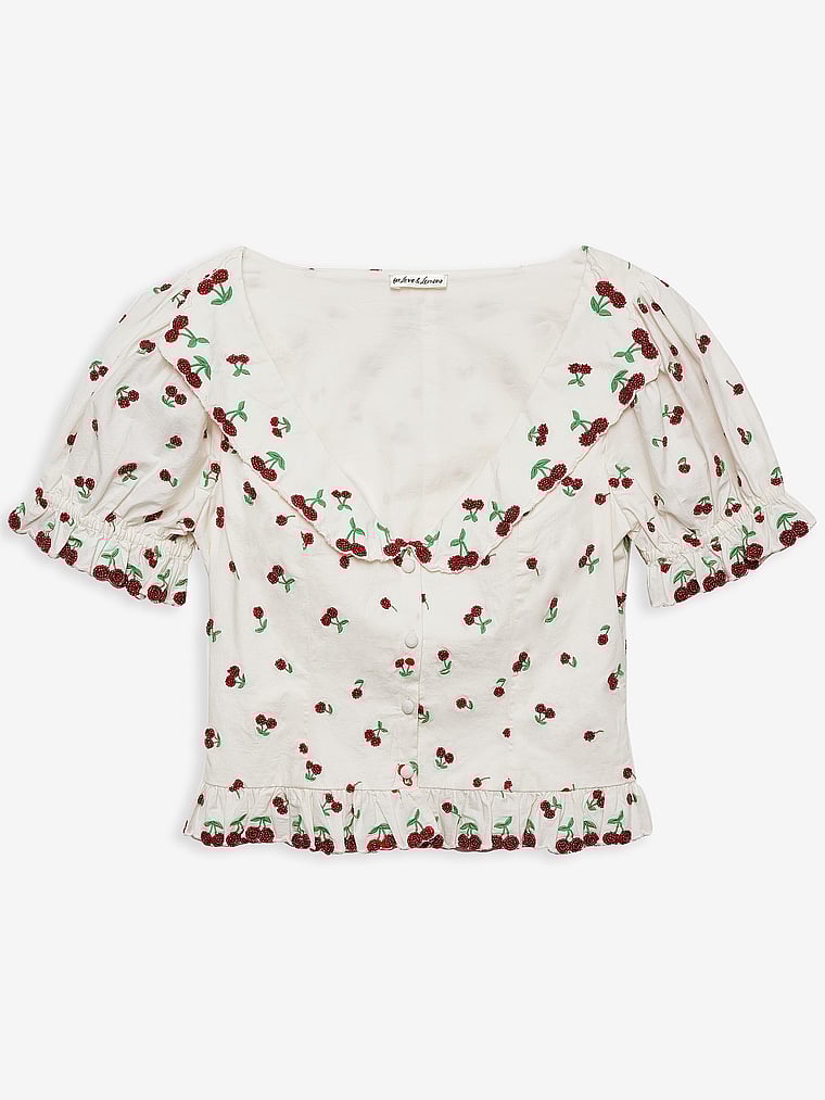 Beaded Cherries Top