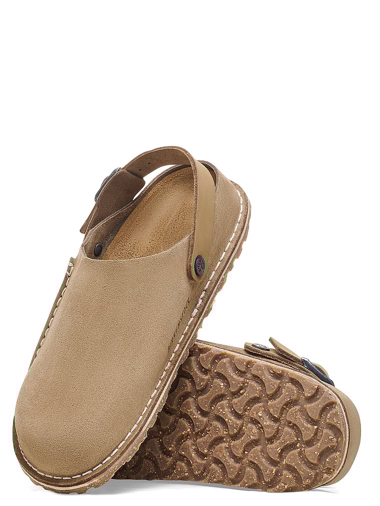 Birkenstock Lutry Clog, Gray Taupe, detail, 3 of 3
