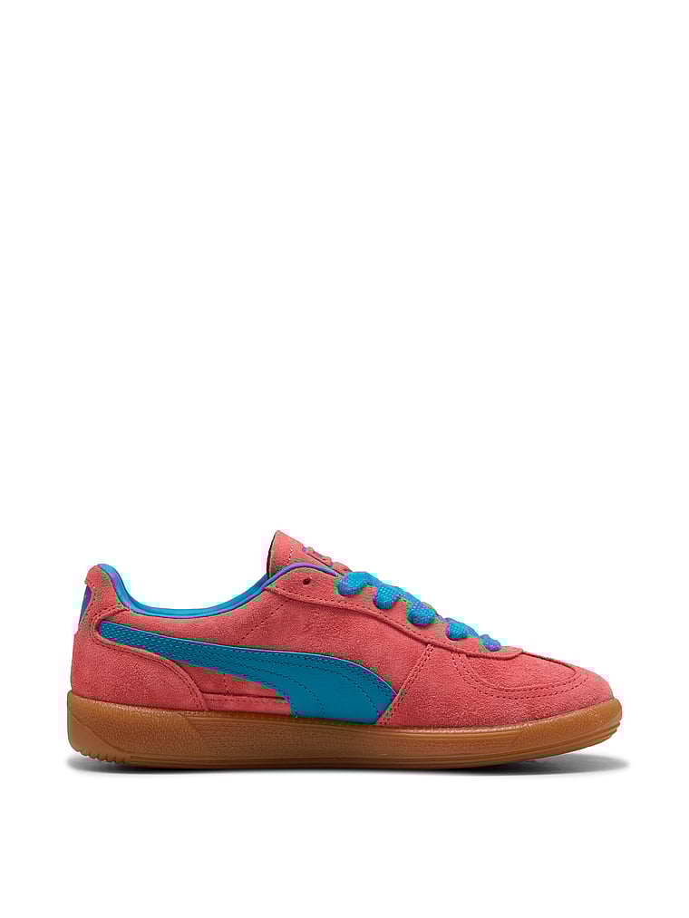 Puma Palermo Leather Sneakers, Peach Frost-Tropical Blue, detail, 4 of 4