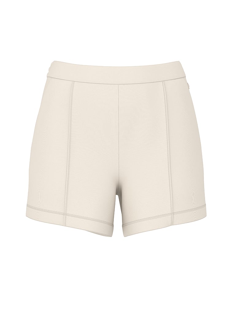 Victoria's Secret, VSX VSX Featherweight Knit Short, Classic Plaster, offModelFront, 3 of 4