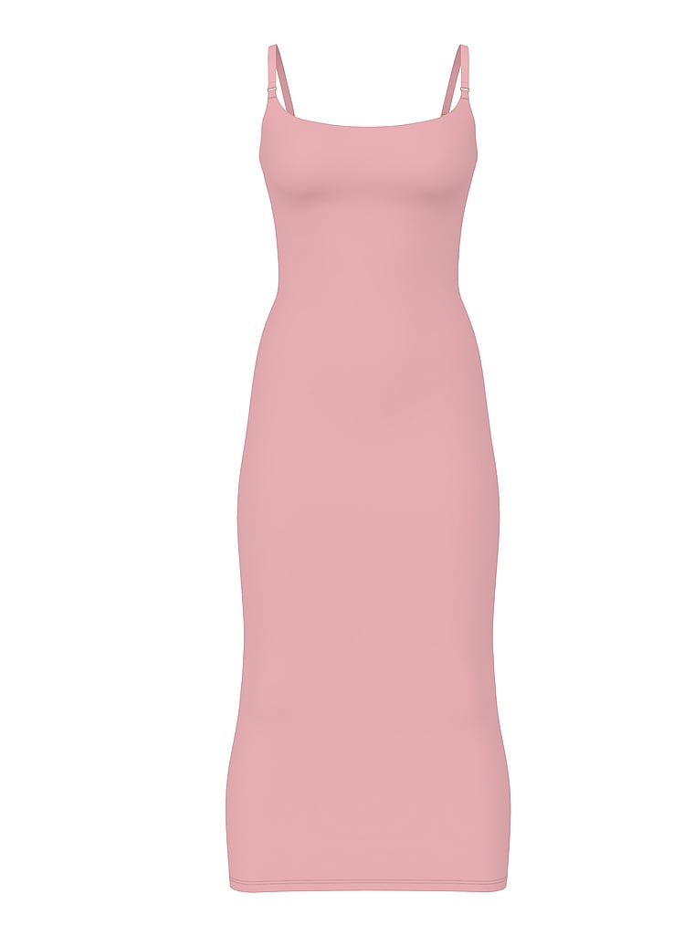 Victoria's Secret, Victoria's Secret Bodywear by Victoria with FeatherSoft™ Innovation Maxi Slip Dress, Nostalgia Rose , offModelFront, 4 of 4