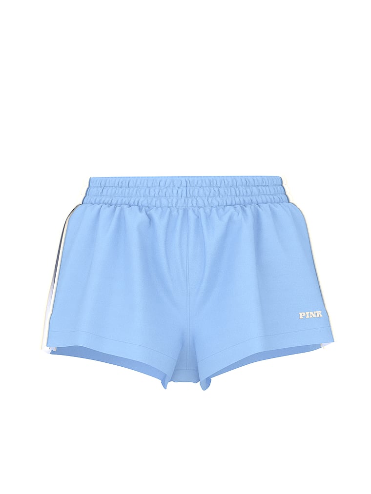 PINK Tech Woven Retro Shorts, Blue Dancer, offModelFront, 3 of 3