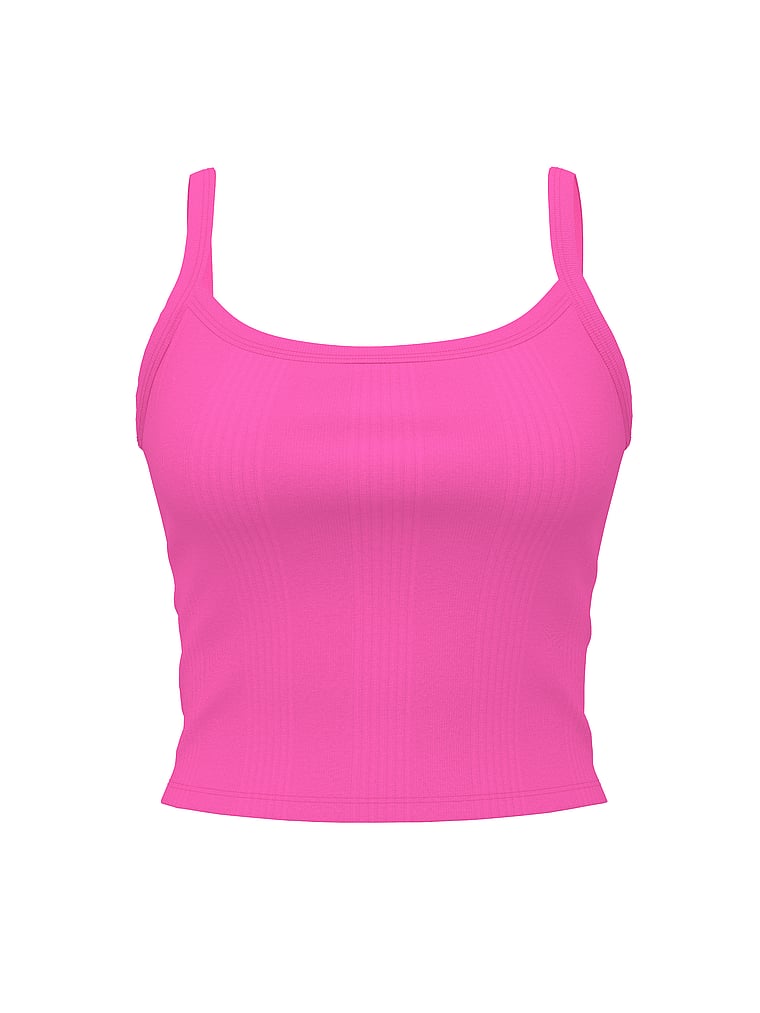 PINK Multi Rib Cami, Pink Gossip  , offModelFront, 3 of 3
