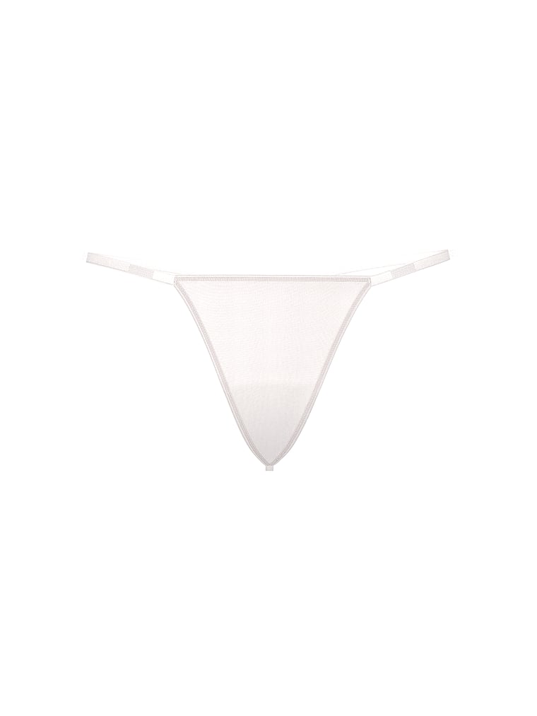 Victoria's Secret, Very Sexy Scattered Shine Strap V-String Panty, offModelFront, 3 of 4