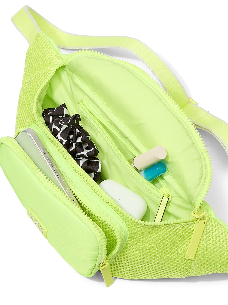 Victoria's Secret, Victoria's Secret VSX Belt Bag, Sparkling Lime, offModelBack, 4 of 4