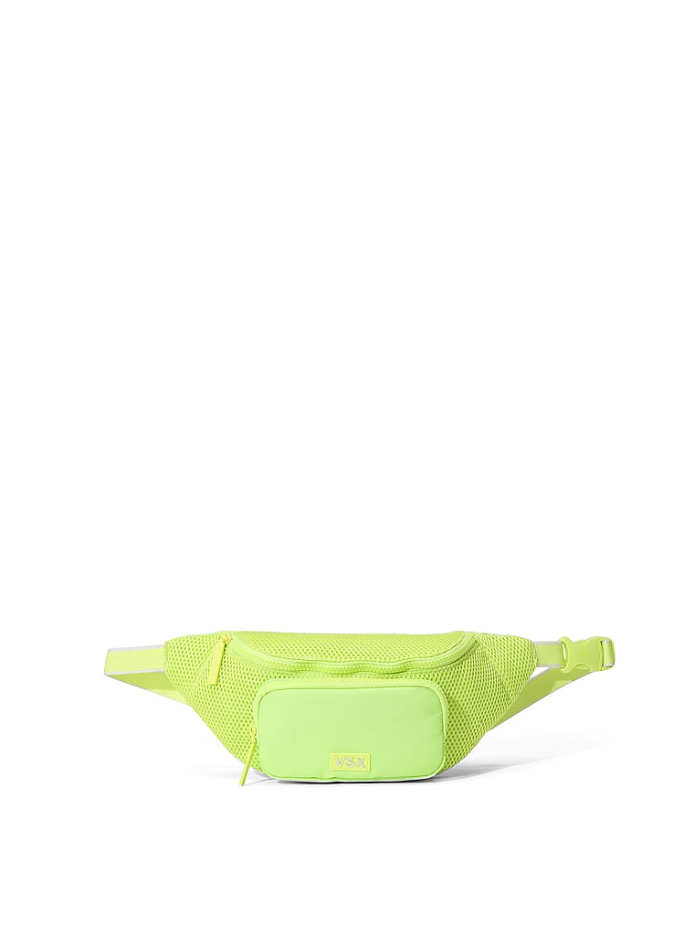 Victoria's Secret, Victoria's Secret VSX Belt Bag, Sparkling Lime, onModelFront, 1 of 4